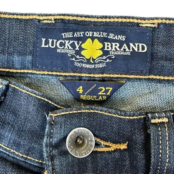 Lucky Brand Sofia Skinny Jeans Size 4/27 Dark Wash - Picture 4 of 8